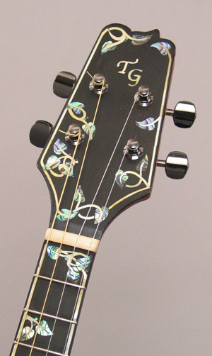 Photo of the inlay on the headstock