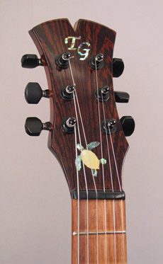 Photo of the headstock of Requintonator 20