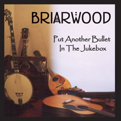 Front cover of Briarwood CD showing acoustic instruments